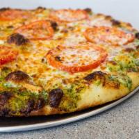 Classico Pizza · fresh basil, tomato, mozzarella and marinara (vegetarian)