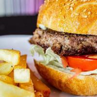 Kids Burger · 5 oz. beef burger. Add cheese for an additional charge.