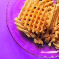 Waffle Fries · Add gravy, bacon for an additional charge.