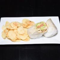California Wrap · Grilled chicken, lettuce, tomato, avocado, and ranch dressing.