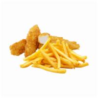 Chicken Fingers with Fries · Breaded or battered crispy chicken. 