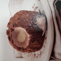 CHOCOLATE TRUFFLE · Zabaione semifreddo surrounded by chocolate Gelato and caramelized  hazelnuts topped with co...