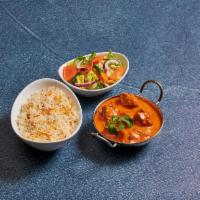 Butter Chicken with Bones · Butter tandoori chicken cooked with onion, tomato sauce and heavy cream.