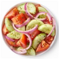 Tomato/Cucumber Salad · Cucumber and tomato