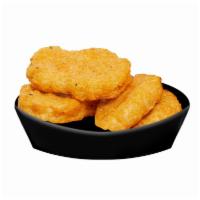 Plant Chicken Nuggs (4 Pieces) · Featuring breadcrumbs, wheat flour, wheat protein, soy protein, rice flour, sunflower oil, y...