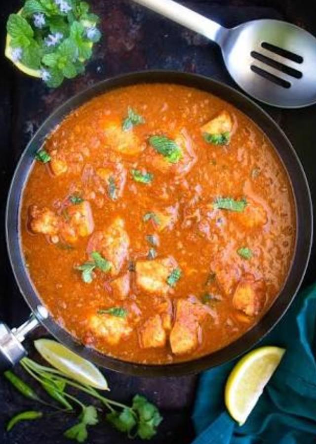 Vindaloo Entrée · A balanced taste of hot and sour sauce. Served with Indian basmati rice.  Spicy.