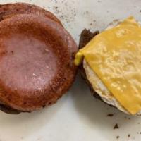 Egg with Cheese and Any Meat on bagel · Choice of bacon, Taylor ham, ham, or sausage.on bagel or roll
