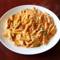 Pasta with Vodka Sauce · Includes choice of side, choice of bread and choice of pasta.