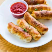 Pepperoni Rolls · 6 Pepperoni rolls served with a side of marinara.