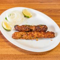 Seekh Kabab Chicken · 2 pieces. Cubes of meat cooked on a skewer. 