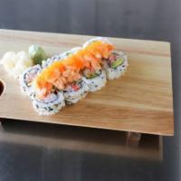 Dancing Shrimp Roll · California roll   shrimp on top & spicy mayo sauce (cooked)