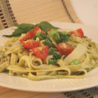 13. Basil Pesto Penne · A sumptuous blend of basil, spices and cream. Topped with Parmesan.