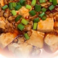 Spicy Bean Curd with Meat Sauce · 