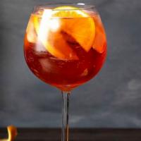 Aperol Spritz · Aperol, prosecco and club soda. Must be 21 to purchase. 