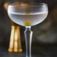 Dry Martini · Dry vermouth, gin, olives or lemon twist. Must be 21 to purchase. 