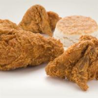 2 Pc Chicken · 2 piece chicken(thigh and leg), 2 Wedges and 1 Biscuit