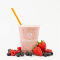 Triple Berry Smoothie · With strawberry, blueberry, raspberry, and vanilla yogurt. Vegetarian. 
Gluten-Free.