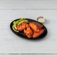 Buffalo Wings · Served with celery and blue cheese.