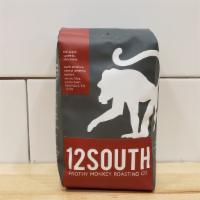 Frothy Monkey's 12South Blend Coffee · 12 oz. bag of whole bean coffee. This blend features notes of red apple, caramel and chocola...