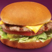 Kids Cheeseburger · We use 100% fresh ground beef patty served with french fries, apple slices and choice of dri...