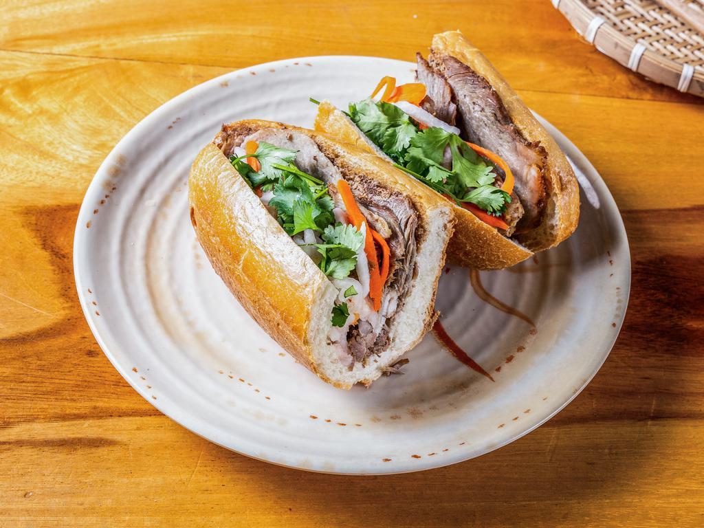 Banh Mi · A Vietnamese sandwich served on a baguette. 