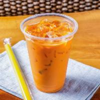 Thai Iced Tea · Freshly made batches daily, cannot modify, contains milk, condensed milk and sugar. Does not...