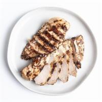 Lemon & Rosemary Grilled Chicken · A local, free-range chicken breast marinated and grilled.
