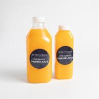 Freshly Squeezed Orange Juice · Freshly squeezed in house.