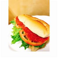 Pepperoni Sandwich · Includes lettuce, tomato, and choice of dressing.