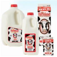 Farmland Fresh Dairies Milk · Whole Milk, 2% Reduced Fat Milk, and Fat Free Milk.