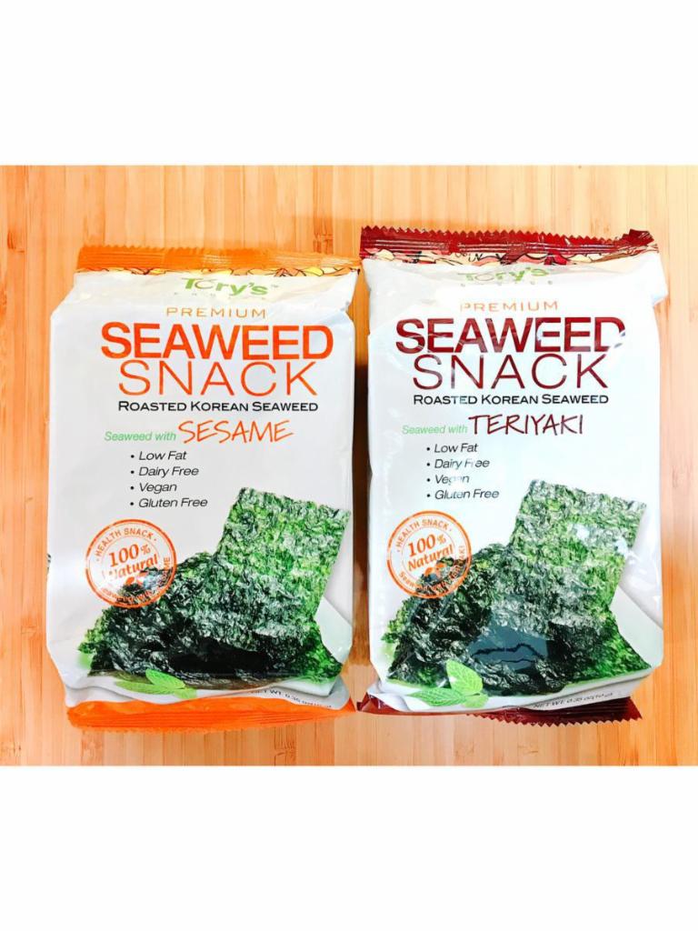 Tory's Choice Seaweed Snack · Low Fat, Dairy Free, Vegan & Gluten Free.