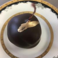Cherry Cordial · Maraschino cherry dipped in Belgian dark chocolate