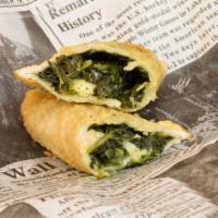 Spinach and Mozzarella Empanada · 