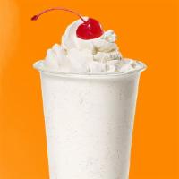 Peaches and Cream Lux Shake · Hand crafted peach milkshake, made out of soft ice cream, topped with whip cream