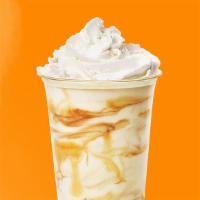 Dulce de Leche Lux Shake · Hand crafted milkshake with soft ice cream and milk, whipped with caramel ducle de leche, to...