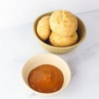 Yucca Cheese Bread with Guava Butter · Pan de Bono: Yucca Cheese Bread with Guava Butter (Gluten Free)