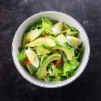 Avocado Salad · Ensalada de Aguacate: Sliced Avocado, Cherry Tomato, Romaine, Sliced Hard Boiled Egg, Lemon-...