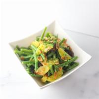 Marinated Green Bean Salad    · Fresh Green Beans Tossed in Sherry Vinaigrette with Honey, Dates, Toasted Almonds, and Orang...