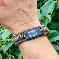 Adventure Bracelet · Rope, compass, whistle and fire lighter all on your wrist!