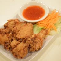 A3. Thai Style Chicken Wings · 6 pieces. Served with sweet chili sauce.