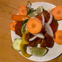Chicken Tikka kabab ( Appetizer) · Spiced potatoes.