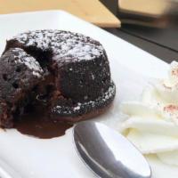 Souffle al cioccolato  · Chocolate souffle with a melted heart. It comes with cooking instructions for oven. 