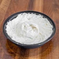 Baba Ganoush · Appetizer of mashed cooked eggplant mixed with tahini, olive oil, lemon juice, and various s...