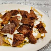 Cecina Chilaquile · Salted beef.
