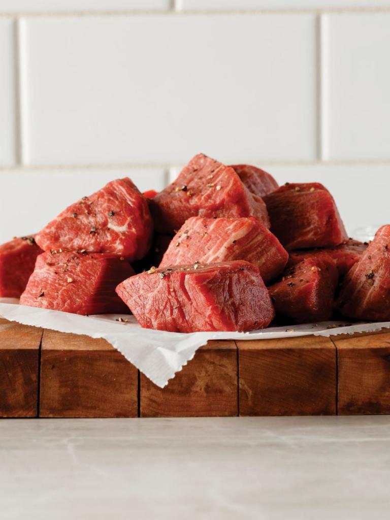 4 (8 oz. pkgs.) Filet Mignon Pieces · You can now enjoy the perfectly aged and fork-tender gloriousness of our world-famous Filet Mignon in any number of dishes. Our Filet Mignon Pieces cook up easily and will add a mild yet savory flourish to crowd-pleasing meals like stroganoff, stew, stir-fry, even pizza. The possibilities are endless and exquisitely delicious