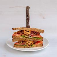  BLAT Sandwich  · Bacon, lettuce, avocado, tomato, chipotle aioli on multigrain.