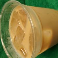 Ice coffee 16 oz cup · Regular milk sugar coffe