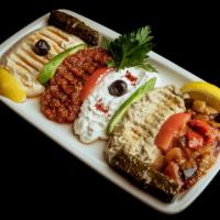 Mixed Appetizers Plate · Your choices of five kinds of mezes.