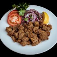 Fried Liver · Tender pieces of calf`s liver breaded and deep fried then tossed. Served with seasoning and ...