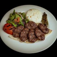 Meatballs · Kofte kebab. Char-grilled ground meat mixed with onion, garlic and our own special blend of ...